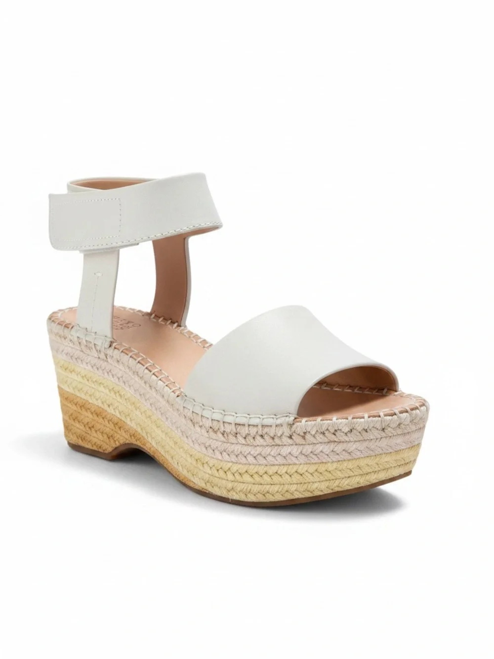 Frye & Co Amber Espadrilles Wedge Sandals Women's Sz 8 Comfort Shoes Raffia NEW